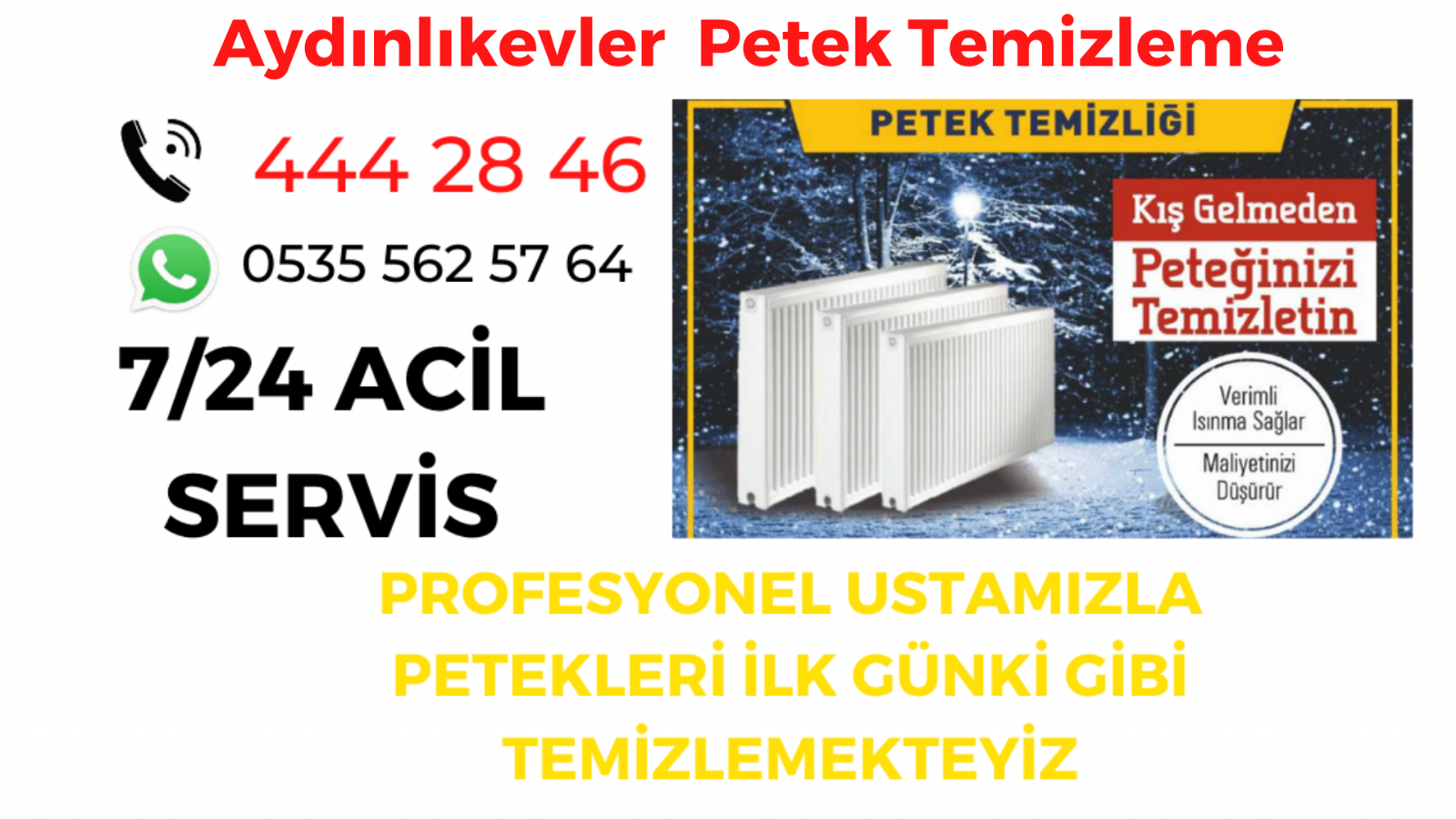 Aydınlıkevler  Petek Temizleme
