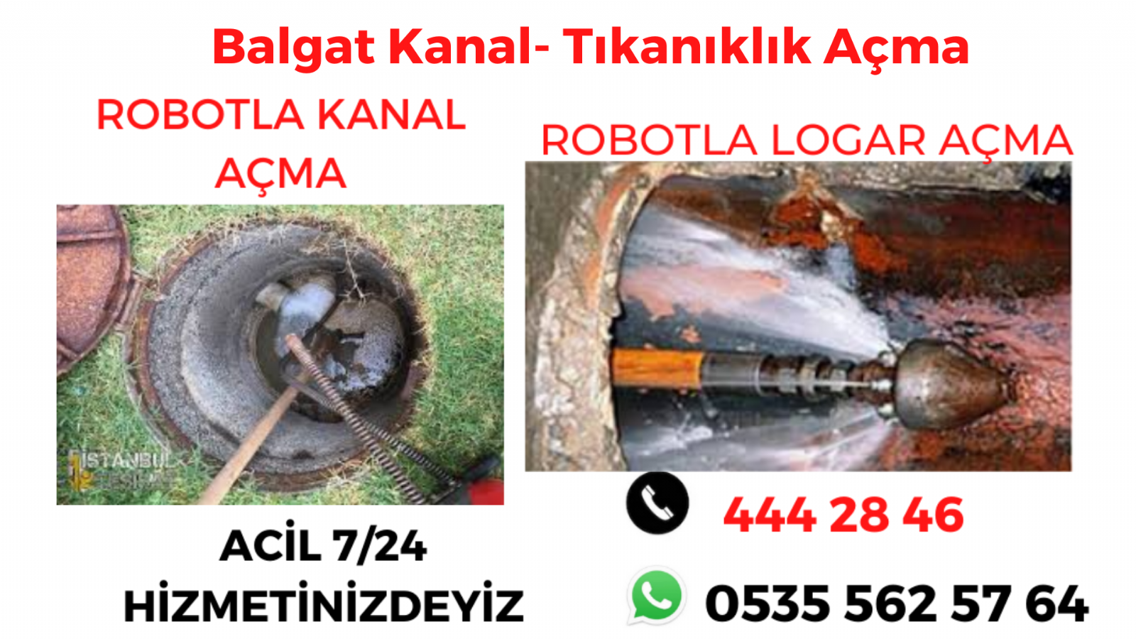 Balgat Kanal- Tıkanıklık Açma 